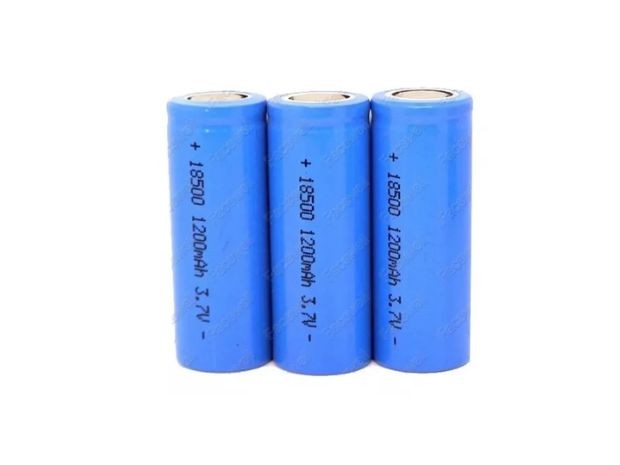 &uu BATERIA PILA RECARGABLES 18500 SIN TETON ALTA CALIDAD (928a)